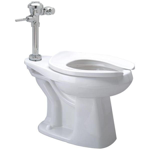 Zurn Manl Flr Mnt Systm- Z5655-Bwl Elngted, Vitreous Water Clst w/Manl 1.28 GPF Z600 Z.WC4.M - main