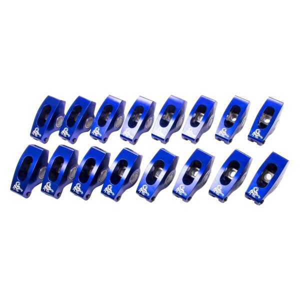 Scorpion Racing Products 0.43 in. 1.6F Sbf Blue Race Series Rocker Arms - Set of 16, 16PK SPP1018 - main