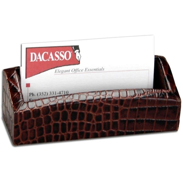 Dacasso Everything you need to outfit your desk in style! This desk set is made using a crocodile-embossed D2020 - main