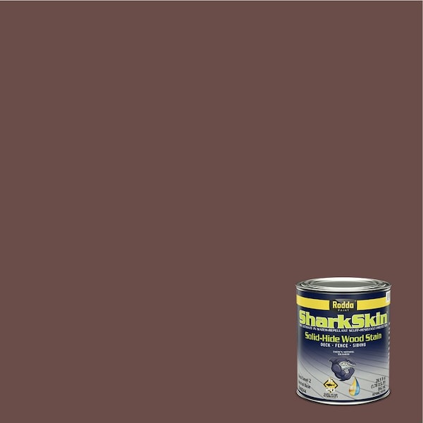 Rodda Paint SharkSkin Deck and Siding Solid Wood Stain, 1 Quart, Shiraz 4240044-EX117/Shiraz - main