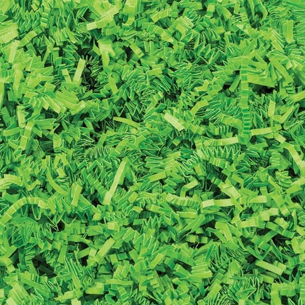 Nashville Wraps Lime Green Crinkle Cut Shredded Paper, 10 lb Box ZF10LM - main