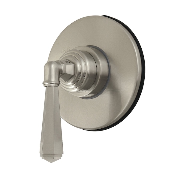 Kingston Brass Single-Handle Six-Way Diverter Valve with Round Trim Kit, Brushed Nickel KS4038HL - main