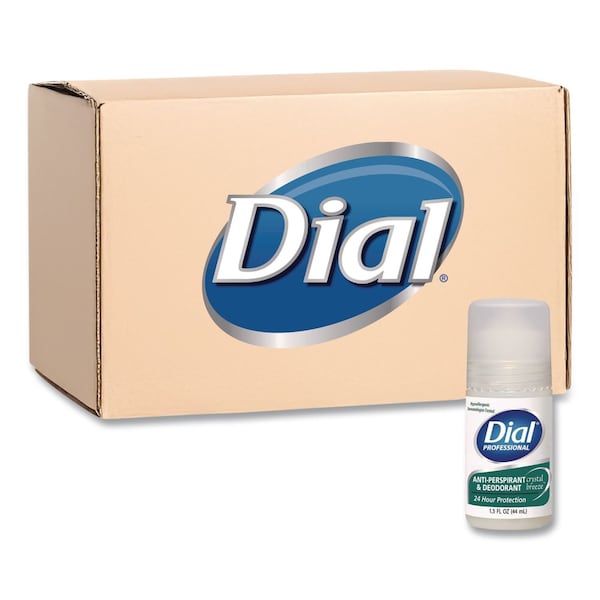 Dial Anti-Perspirant Deodorant, Crystal Breeze Scent, 1.5 oz, Roll-On Bottle, 48PK DIA 07686 - main