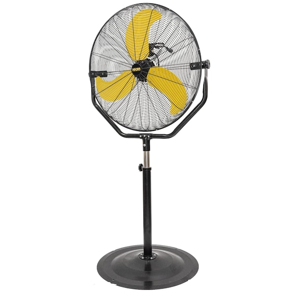 Edendirect 30 in. 3 Speeds Pedestal Fan in Yellow with Powerful 1/3 Motor IR-FANP30T - main