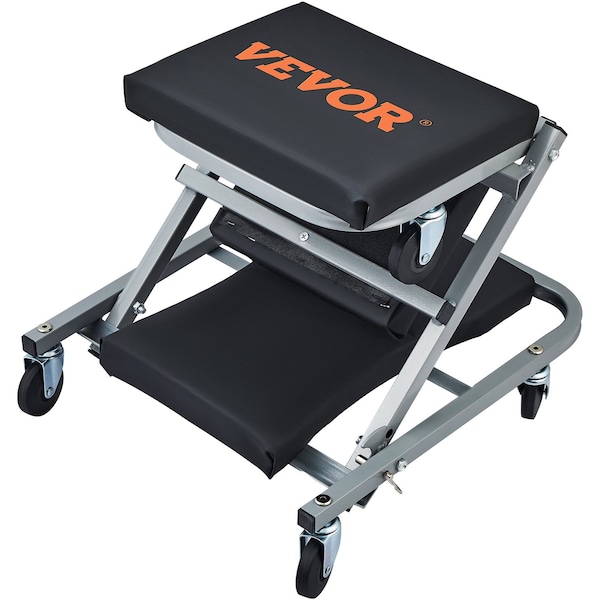 Vevor Mechanic Creeper 36''300Lbs 2 in 1 Folding Rolling Garage Stool Shop Chair GB-06 - main