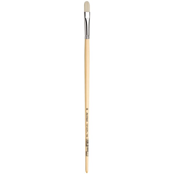 Da Vinci TOP-ACRYL White Brush, Synthetic, Acrylic & Oil, Filbert, Series 7482, Size 10 VA-7482_10 - main