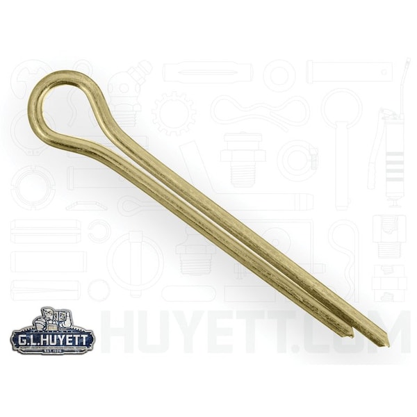 Huyett Cotter Pin, Zinc Yellow Carbon Steel, 0.219 in Dia x 2.000 in Effective Length CPY-218-2000 - main