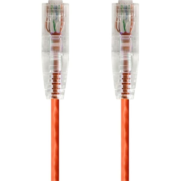 Monoprice Slim Cat6 Utp Cable 5 ft.Orange 14811 - main