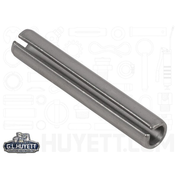Huyett Slotted Spring Pin, Standard Duty, 410/420 SS, 0.250 in Dia x 1.500 in L x 0.048 in Wall MS16562-254 - main
