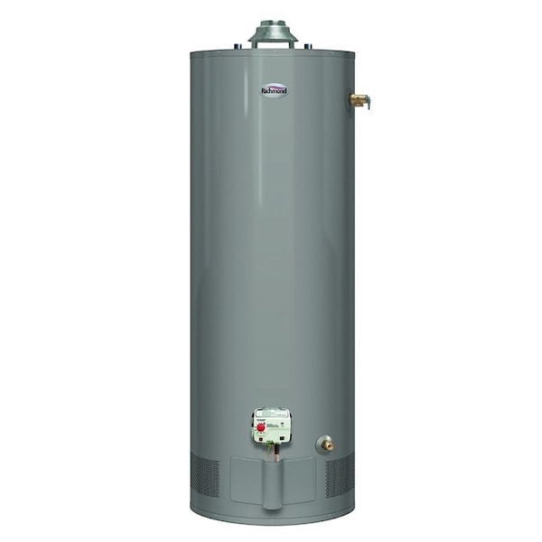 Richmond Essential Series Gas Water Heater, Liquid Propane, 40 gal Tank, 67 gph, 32000 Btuhr BTU 6G40-32PF3 - main