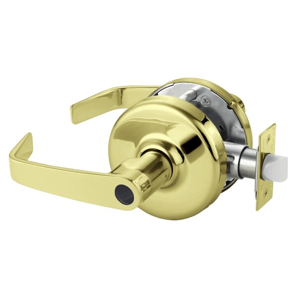 Corbin Russwin Grade 2 Entrance or Office Cylindrical Lock, Newport Lever, Less Conventional Cylinder, Bright Bras CL3851 NZD 605 LC - main