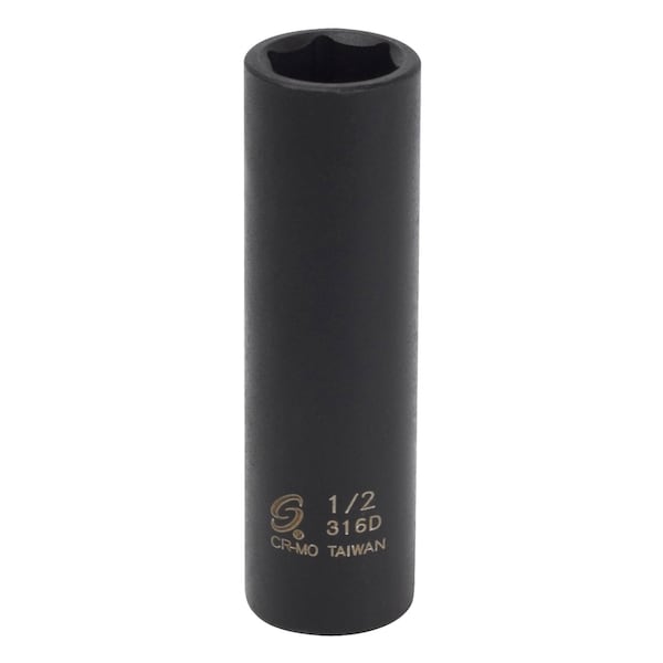 Sunex 3/8 in Drive 1/2 in Deep Impact Socket 316D - main