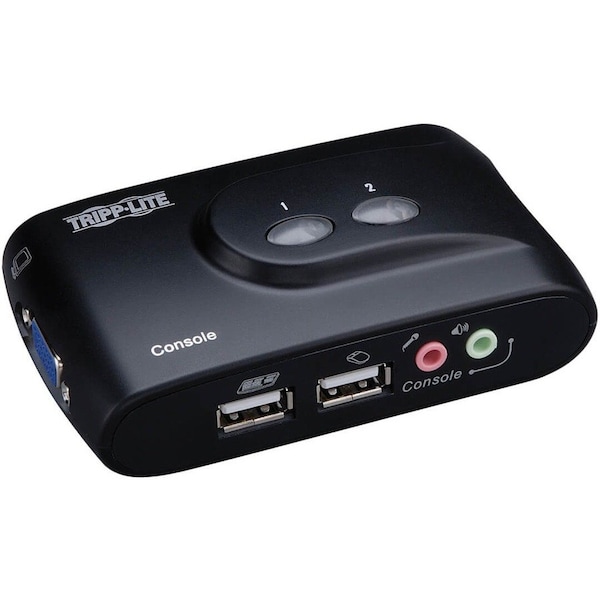 Tripp Lite Tripp Lite by Eaton B004-VUA2-K-R 2-Port USB KVM Switch - 2 Computer(s) - QXGA - 2048 x 1536 B004-VUA2-K-R - main