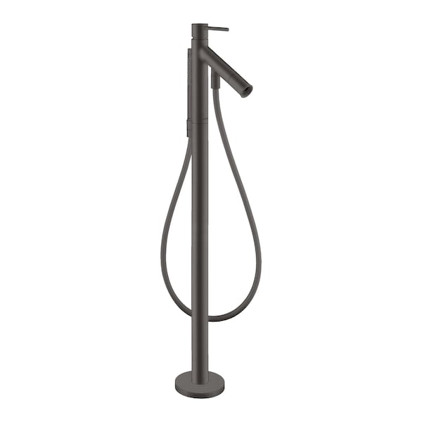 Axor Starck Freestanding Tub Filler Trim with 1.75 GPM Handshower in Brushed Black Chrome 12456341 - main
