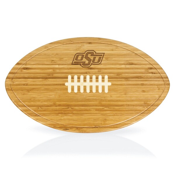 Picnic Time Family Of Brands NCAA Oklahoma State Cowboys Kickoff Football Cheese Board - Novelty Charcuterie Board 908-00-505-463-0 - main