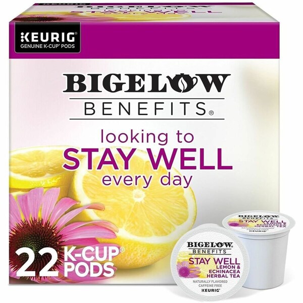 Bigelow Tea Herbal Tea K-Cup, Herbal Tea, 22 K-Cup, 4PK 5000359645 - main