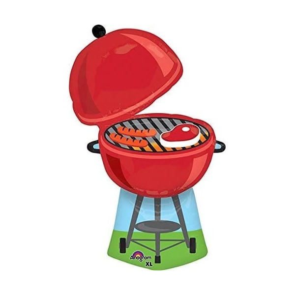 Loonballoon LoonBallon 36 Inch Red Grill Balloon, Medium Shape merch-LB_Balloon_96757 - main