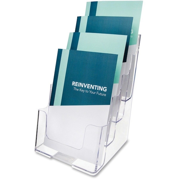Deflecto MultiCompartment DocuHolder, Clear DEF77901 - main