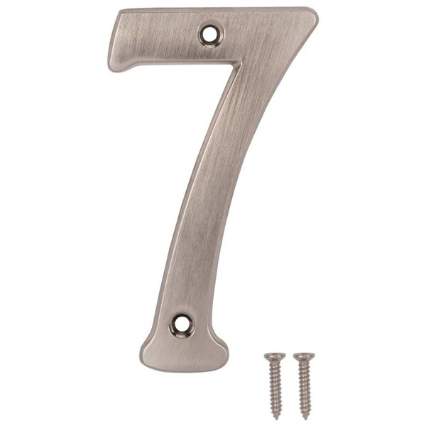 Prosource House Number, Character: 7, 4 in H Character, 2.21 in W Character N-Z047SN-PS - main