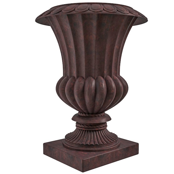 Leisuremod Urn Planter Handcrafted Fiberstone & MGO Clay - Weatherproof Indoor/Outdoor Pot LP28BR - main