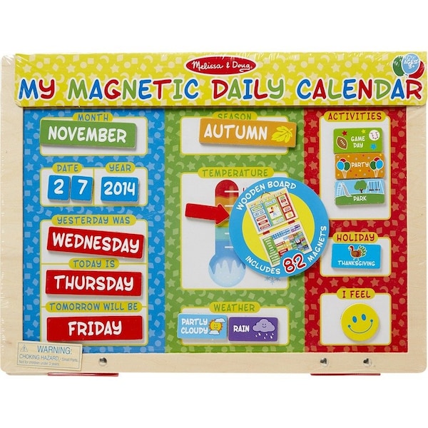Melissa & Doug My First Daily Magnetic Calendar 9253 - main