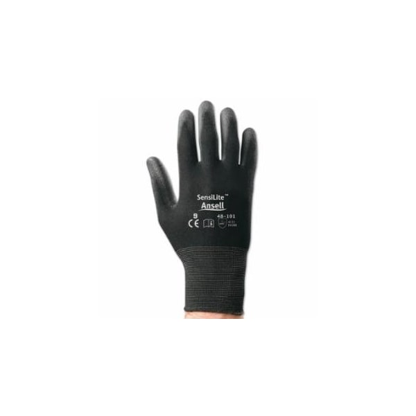 Hyflex 48-101 Coated Multi-Purpose Gloves, Size 8, Black, 12PK 012-48-101-8 - main