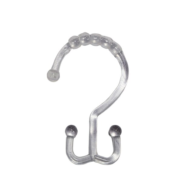 Rdi Deluxe Shower Curtain Hook Clear 144cs, 144PK SHR-CTN-HOOK-CLR - main