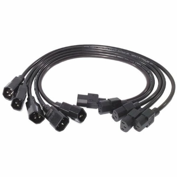 Apc Power Cord, IEC 320 C14, H05VV-F, 2 ft., PK5 AP9890 - main