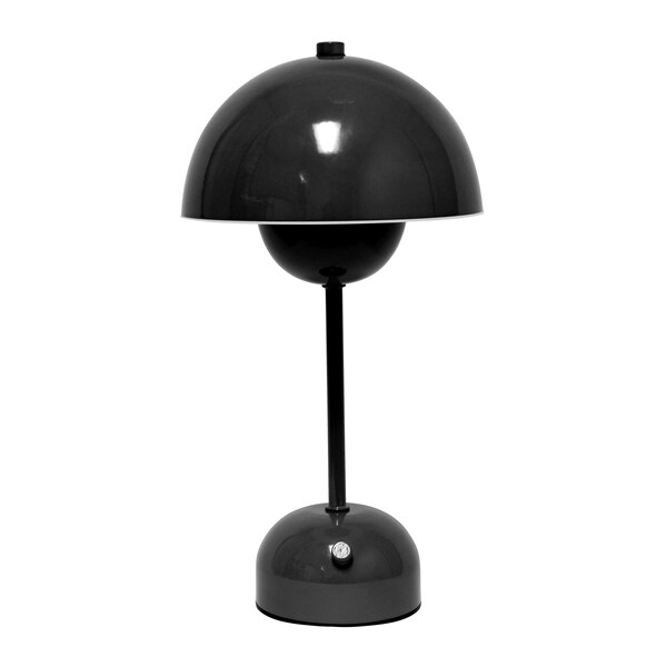 Homeroots 12" Black Metal Table Lamp 646316 - main