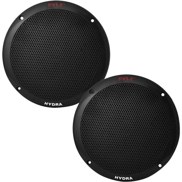 Pyle 6.5 Inch Dual Marine Speakers - 2 Way Waterproof Audio System, 400W, Polypropylene Cone PLMR605B - main