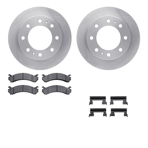 Dynamic Friction Co DFC Brake Rotor with 5000 Brake Pads and Hardware Kit 6512-48322 - main