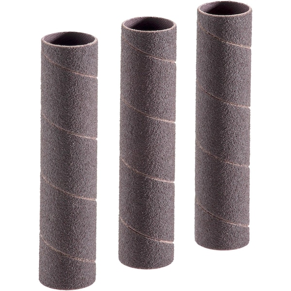 Woodstock 1" Dia. x 4-1/4" A/O Hard Sanding Sleeve, 80 Grit, 3PK D2684 - main