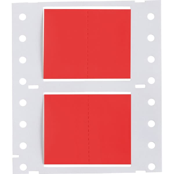 Brady PermaSleeve HX Heat Shrink Double Sided Wire Marking Sleeves, 1 in. Dia x 1 in. W, Red, Roll of 5000 2HX-1000-2-RD-J-2 - main