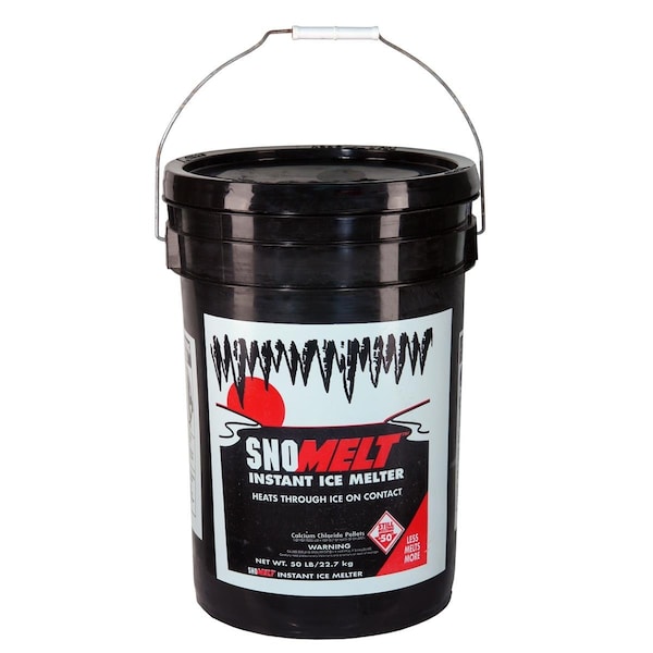 Snomelt 50 lbs Calcium Chloride Pellet Pail SN316275 - main