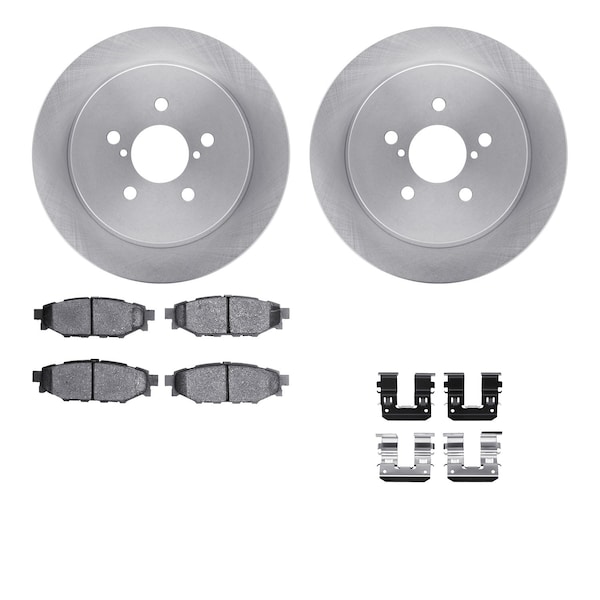 Dynamic Friction Co DFC Brake Rotor with 5000 Brake Pads and Hardware Kit 6512-13150 - main