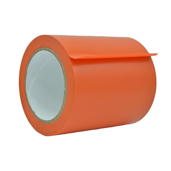 Wod Tape PVC, Orange, 5 inch (120mm) W., 6 mil Thickness, 8 PK WOD VTC606-05000-8-60-ORA - main