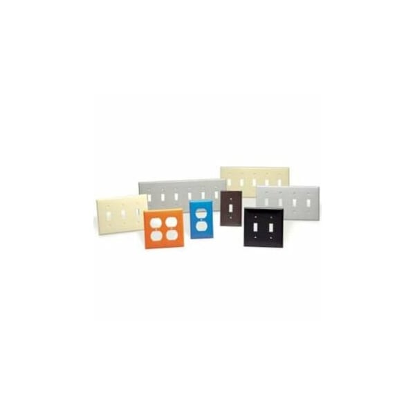 Leviton Switch 5 Gang Wall Plate 80723-W - main