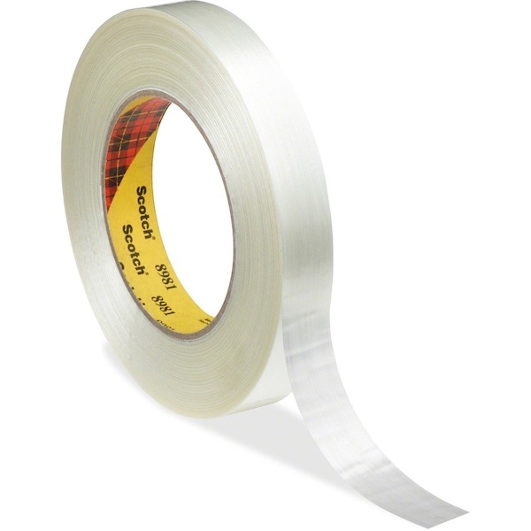 Scotch Filament Tape, 3" Core, 1"x60 Yards, Clear 89811 - main