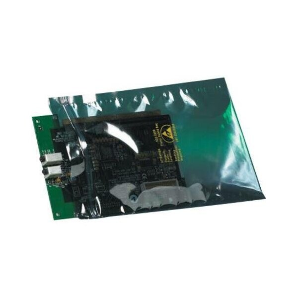 Partners Brand Reclosable Static Shielding Bags, 6" x 8", Transparent, PK100 STC355 - main