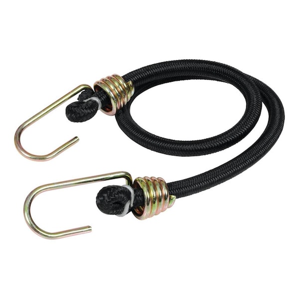 Homepage Heavy Duty Black Bungee Cord, 24 x 0.374 in., 10PK HO2513179 - main