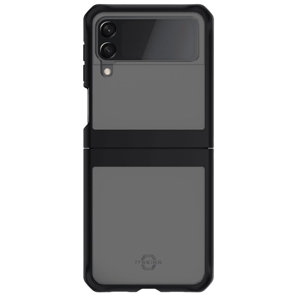 Itskins Hybrid Solid Case For Samsung Galaxy Z Flip3 5g, Black SGF2-HYBSO-PBTR - main