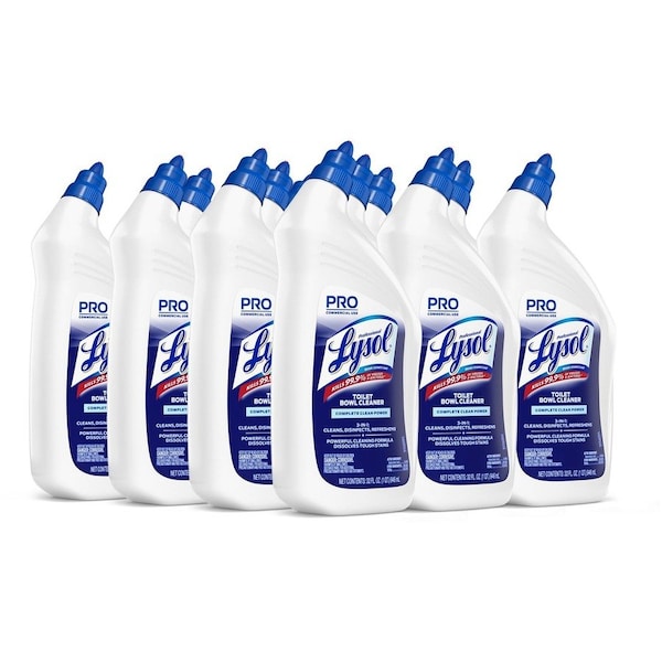 Lysol Disinfectant Toilet Bowl Cleaner, 32oz Bottle, PK12 74278CT - main