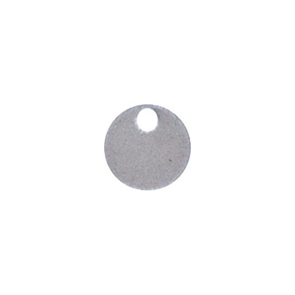Panduit Marker Tag, 304 Stainless Steel, 1 1/2 in H x 1 1/2 in W, Silver, Circle, 25 PK MT150D-Q - main