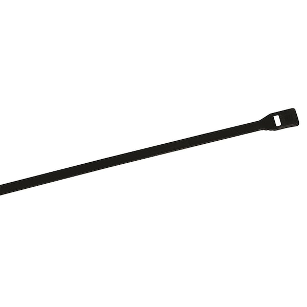 Cobra Tools 53112 11 in. Cable Tie Low-Profile UV Black, 50 lbs, 100PK 3005.226 - main