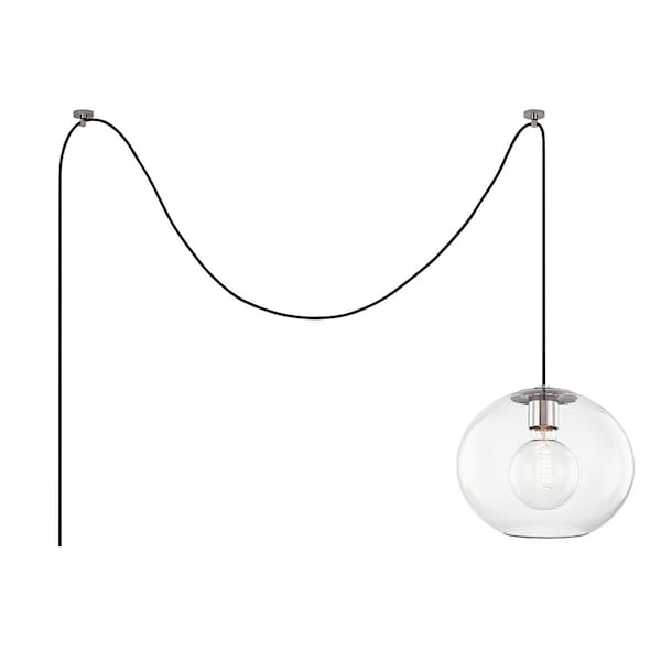 Mitzi Margot 1 Light Pendant 40 In. Polished Nickel HL270701L-PN - main