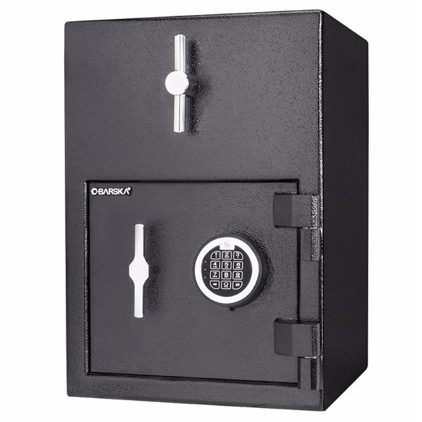 Gourmetgalley 1.15 cu ft. Rotary Hopper Keypad Depository Safe - Black GO1692207 - main