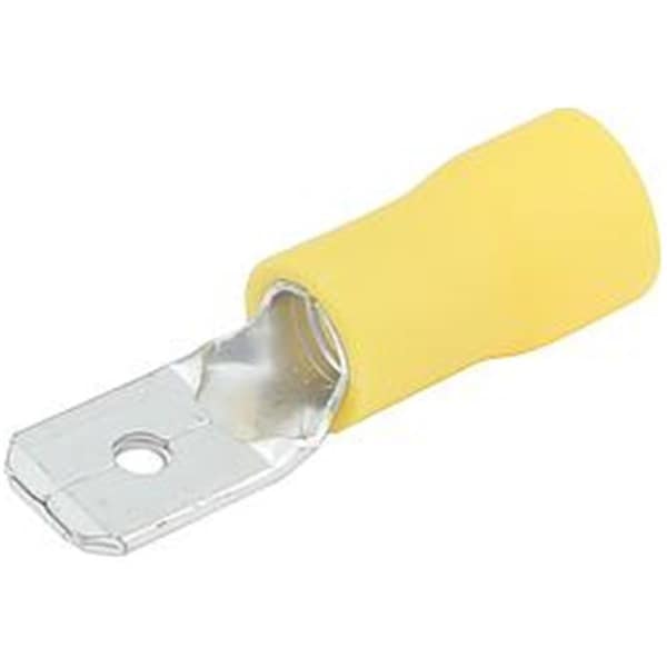Allstar Performance 12-10 Gauge Insulated Male Blade Terminal, Yellow, 20PK ALL76057 - main