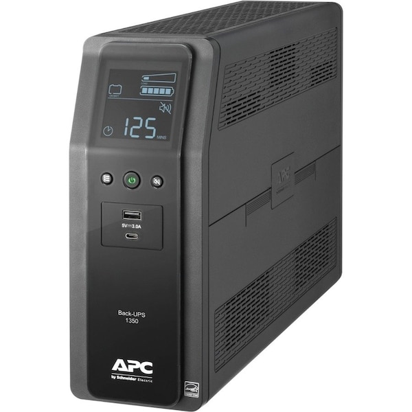 Apc BACK UPS PRO BN 1350VA, 10 OUTLETS, 2 USB CHARGING PORTS, AVR, LCD INTERFACE, CA BN1350M2-CA - main
