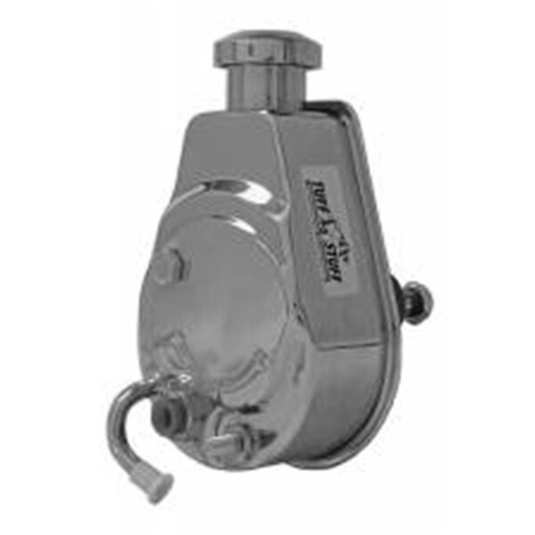 Tuff-Stuff Chrome Saginaw Style Power Steering Pump for GM A-F-Body 1970-1974 TFS6183A - main