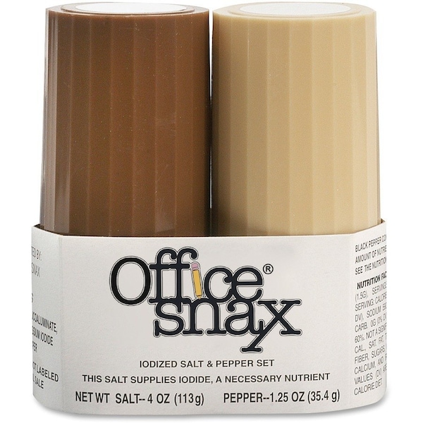 Office Snax Salt and Pepper Shaker Set, 2PK OFX00057 - main